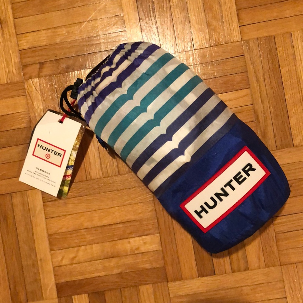Hunter two person hammock blue stripes w bag